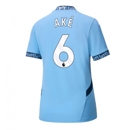 Fotbalové Dres Manchester City Nathan Ake #6 Dámské Domácí 2024-25 Krátký Rukáv